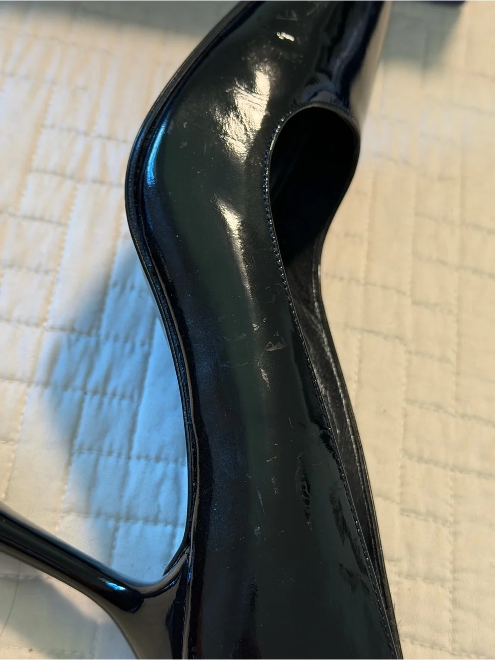 Stuart Weitzman Black Patent Pumps